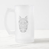 Gestileerde Fox Frosted Glass Mok (Links)