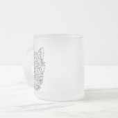 Gestileerde Fox Frosted Glass Mok (Voorkant links)