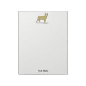  gestileerde Franse Bulldog C Notitieblok (Linkerzijde)