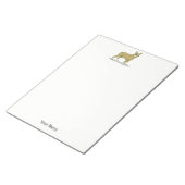  gestileerde Franse Bulldog C Notitieblok (Schuin)