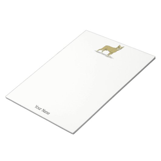  gestileerde Franse Bulldog C Notitieblok (Schuin)