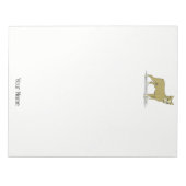  gestileerde Franse Bulldog C Notitieblok (Voorkant)