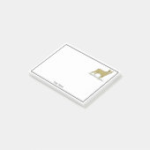 gestileerde Franse Bulldog C Post-it® Notes (Schuin)