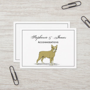  gestileerde Franse Bulldog C Visitekaartje