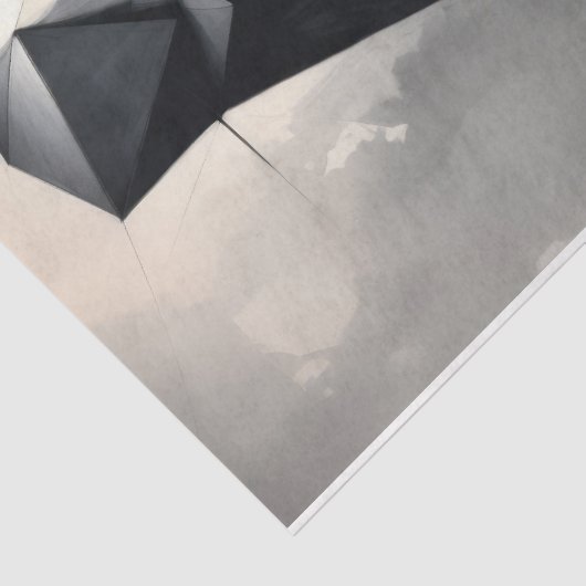 Gestileerde futuristische metallic vrouw tissuepapier (Detail)