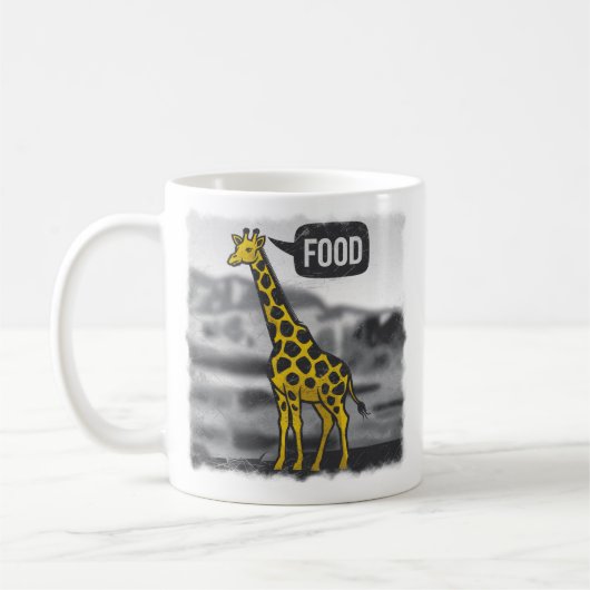 Gestileerde giraffe koffiemok (Links)