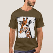 Gestileerde giraffe t-shirt (Voorkant)