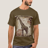 Gestileerde giraffe t-shirt (Voorkant)