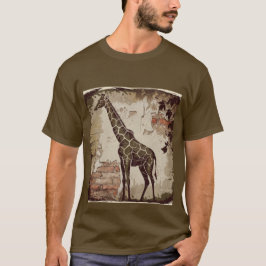 Gestileerde giraffe t-shirt