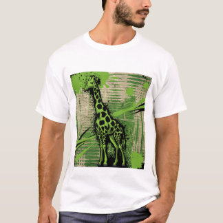 Gestileerde giraffe t-shirt