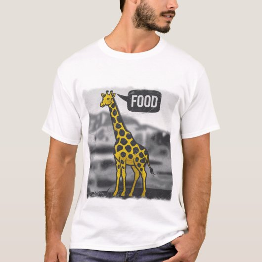 Gestileerde giraffe t-shirt (Voorkant)
