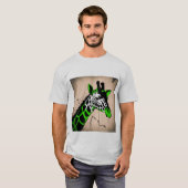 Gestileerde giraffe t-shirt (Voorkant volledig)