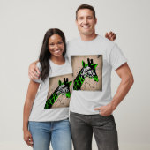 Gestileerde giraffe t-shirt (Unisex)