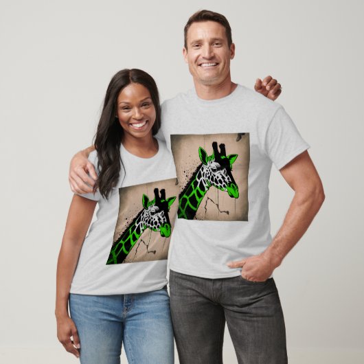 Gestileerde giraffe t-shirt (Unisex)