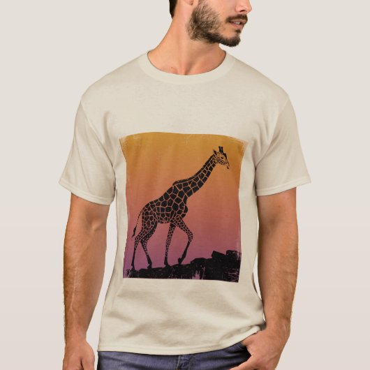 Gestileerde giraffe t-shirt (Voorkant)