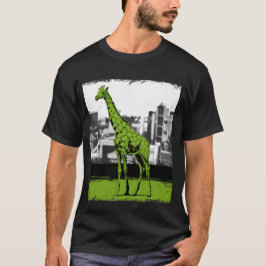 Gestileerde giraffe t-shirt