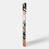 Gestileerde gitaar art deco Apple iPhone 15 Hoesje (Achterkant / Rechts)