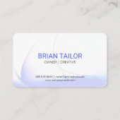 Gestileerde gloeilamp visitekaartje (Achterkant)