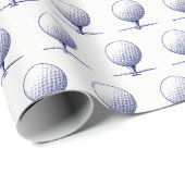  gestileerde Golf T-shirt blauw Cadeaupapier (Rol Hoek)