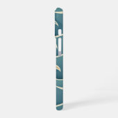 Gestileerde golf vintage motief iPhone 16 hoesje (Linkerkant)