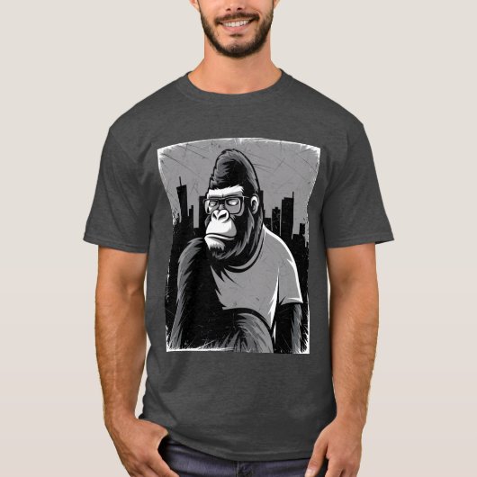 Gestileerde gorilla t-shirt (Voorkant)