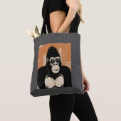 Gestileerde gorilla tote bag (Dichtbij)