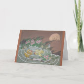 Gestileerde goudvis, hond en kikker kaart (Voorkant)