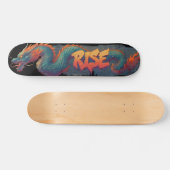 Gestileerde Graffiti Dragon Muurschildering met Bo Persoonlijk Skateboard (Horizontaal)