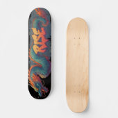 Gestileerde Graffiti Dragon Muurschildering met Bo Persoonlijk Skateboard (Voorkant)