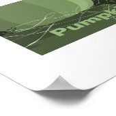 Gestileerde Groene Pompoen Keuken Herfst Seizoen Poster (Hoek)