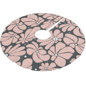 Gestileerde grote bloesems, naadloos bloemenpatroo kerstboom rok (Gekanteld)