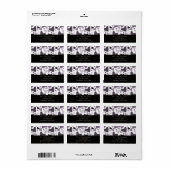 Gestileerde harten etiket (Full Sheet)