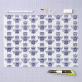 gestileerde hommels met kroon - Blauw Tissuepapier (Craft)