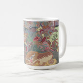 Gestileerde honden spelen in de tuin koffiemok (Voorkant rechts)