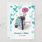  gestileerde huwelijksuitnodiging kaart (Voorkant)