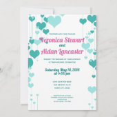 gestileerde huwelijksuitnodiging kaart (Achterkant)