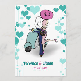 gestileerde huwelijksuitnodiging kaart