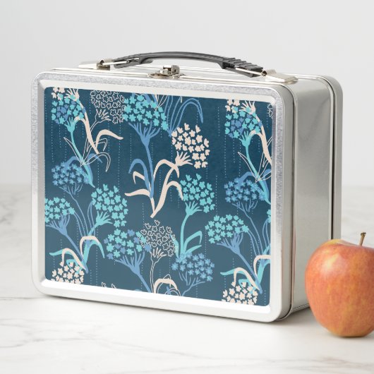 Gestileerde Hydrangea bloemmotief - Elegant Blauw (In situ)