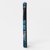 Gestileerde Hydrangea bloemmotief - Elegant Blauw Case-Mate iPhone Case (Achterkant/links)