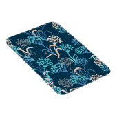 Gestileerde Hydrangea bloemmotief - Elegant Blauw Magneet (Rechterzijde)