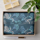Gestileerde Hydrangea bloemmotief - Elegant Blauw Tissuepapier (Geschenk)