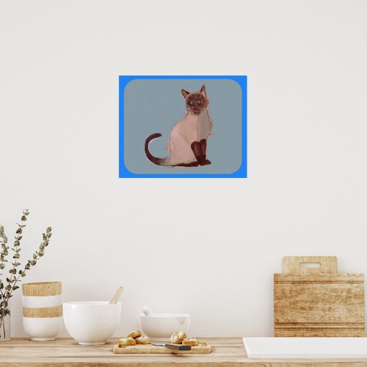 Gestileerde katposter poster (Keuken)