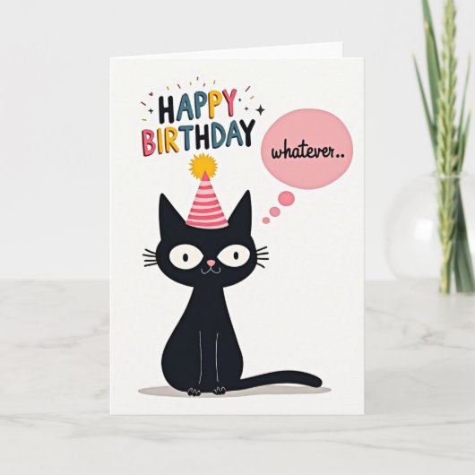 Gestileerde Kattenfeestmutskaart Kaart (Voorkant)