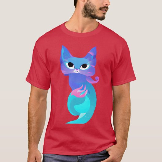 gestileerde kattenvriend t-shirt (Voorkant)