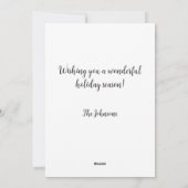 Gestileerde kerstboom feestdagenkaart (Achterkant)