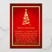 Gestileerde kerstboom Folie Kaart (Voorkant)