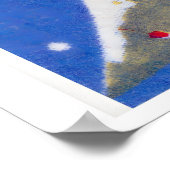 Gestileerde Kerstboom Label van een luciferdoosje  Poster (Hoek)