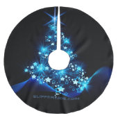 gestileerde kerstboom SlipperyJoe gloeiende blauw  Rok (Voorkant)