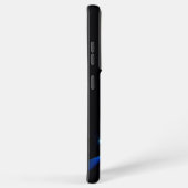 gestileerde kerstboom SlipperyJoe gloeiende blauw  Samsung Galaxy Hoesje (Rechterkant)