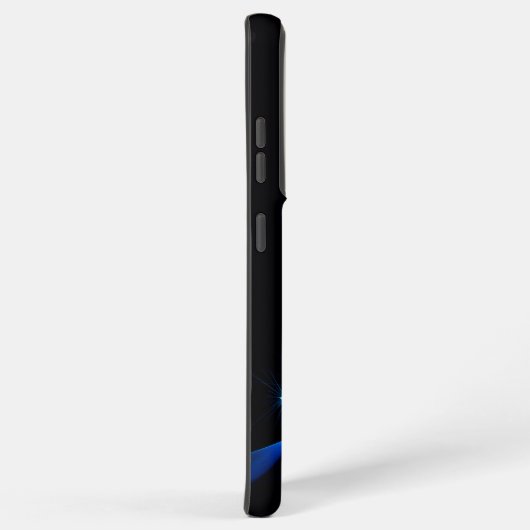 gestileerde kerstboom SlipperyJoe gloeiende blauw  Samsung Galaxy Hoesje (Rechterkant)